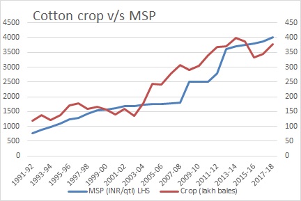 Cotton crop and MSP