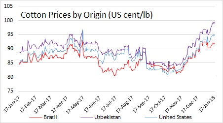 Cotton prices in brazil